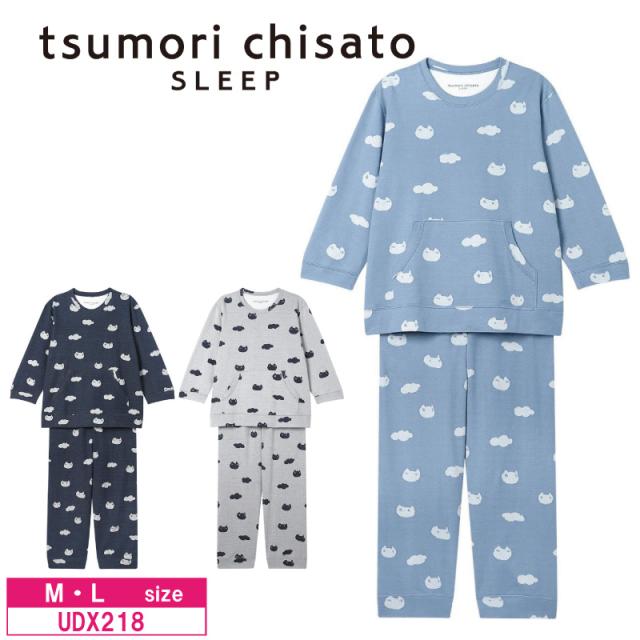 15％OFF ワコール Wacoal ツモリチサト tsumori chisato SLEEP パジャマ ルームウェア 8分袖9分丈 かぶりタイプ 綿100%  M・Lサイズ UDX218 3wY