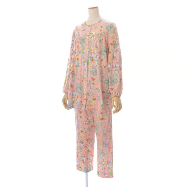【数量限定!TUNIC商品税込5,以上でミニタオルプレゼント】 TUNIC チュニック 切り替えパジャマ 80接結 ハーブガーデン フェミニン 綿100％ 鴨居羊子 かもいようこ フリーサイズ 26240P_3