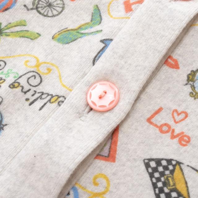 TUNIC チュニック エイトロック・TUNICキャラ 前開きパジャマ 全開