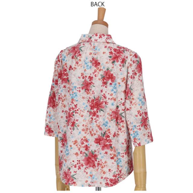 10%OFF ワコール wacoal らくラクパートナー ブラウス 長袖 トップス アウター 女性用 婦人用 レディース  綿100％   (SP・MP・LPサイズ) DAL108_1