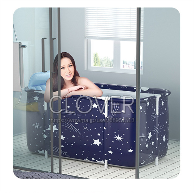 ポータブルバスタブ 折りたたみ浴槽 ポータブル浴槽・お風呂 大人の子供SPA お風呂の浴槽 キャンプに 持ち運び浴槽 ビニールプール 家庭用 バスタブ シャワールームに_10
