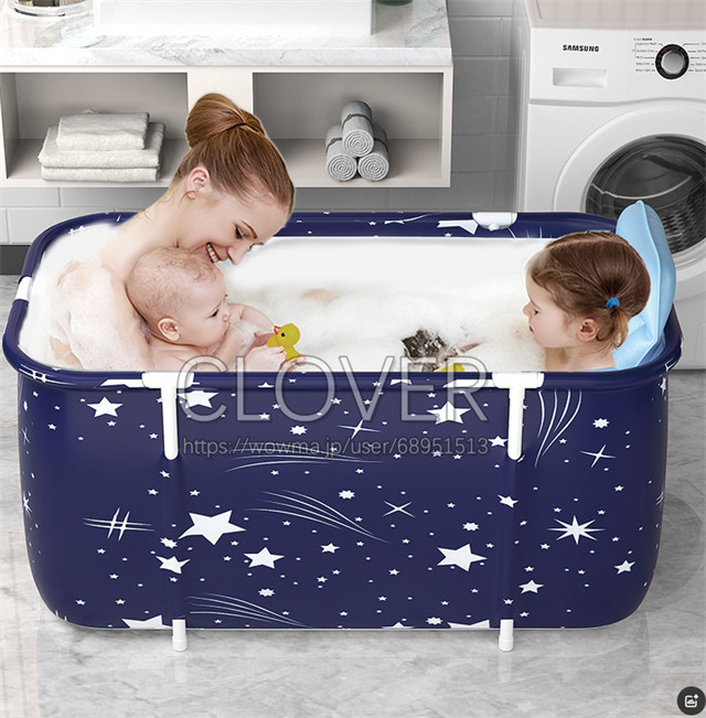 ポータブルバスタブ 折りたたみ浴槽 ポータブル浴槽・お風呂 大人の子供SPA お風呂の浴槽 キャンプに 持ち運び浴槽 ビニールプール 家庭用 バスタブ シャワールームに_7