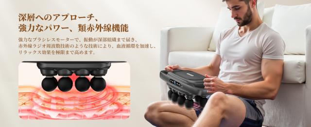 リリースガン【極限の全身解放 1つで6/8つ相当】 30段階強力振動 筋膜リリース 筋膜ガン (12時間以上連続使用)筋肉リラックス 全身リフレッシュ道具  軽量  静音 誕生日プレゼント  父の日 母の日 新年ギフト最適_17