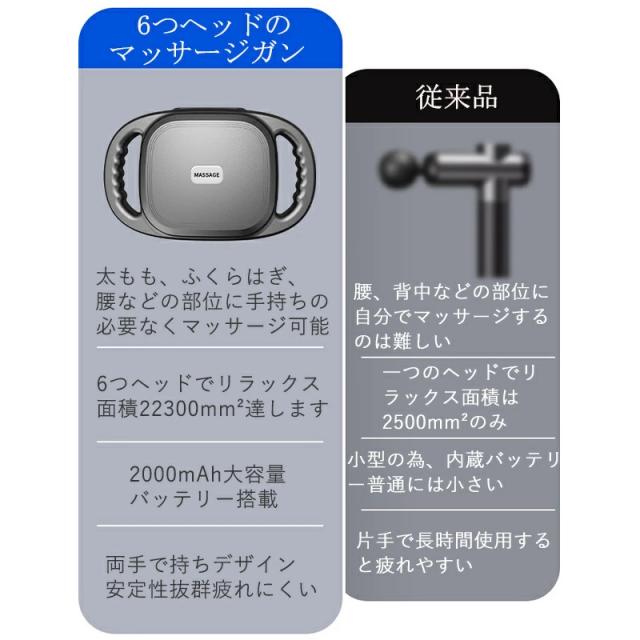 リリースガン【極限の全身解放 1つで6/8つ相当】 30段階強力振動 筋膜リリース 筋膜ガン (12時間以上連続使用)筋肉リラックス 全身リフレッシュ道具  軽量  静音 誕生日プレゼント  父の日 母の日 新年ギフト最適_3