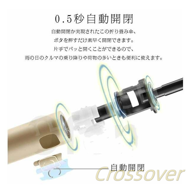 輪型バックル傘 折りたたみ傘 自動開閉 72本骨 傘 おりたたみ傘 大きい