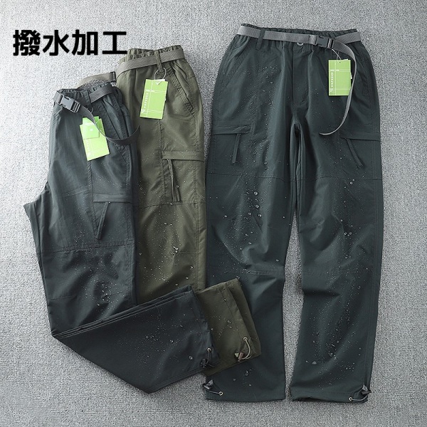【黒のベルト付き】裏起毛 パンツ メンズ 秋冬 ボトム ゆったり 冬 ズボン防寒パンツ 暖 無地 シンプル おしゃれ 黒 カーキ ブルー 冬服 ウエスト調節可 S M L XXL XXXL_4