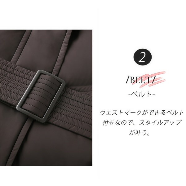 【 55%OFFクーポンを配布中！】 F-Daylight ロングダウンコート ダウンコート ダウンジャケット ロングダウン アウター 上着 ロングコート ファー レディース 70代 60代 50代 40代 ミセス 秋 冬 大きいサイズ 防寒 ロング丈 暖かい 黒 通勤 きれいめ 体型カバー 細見え_10