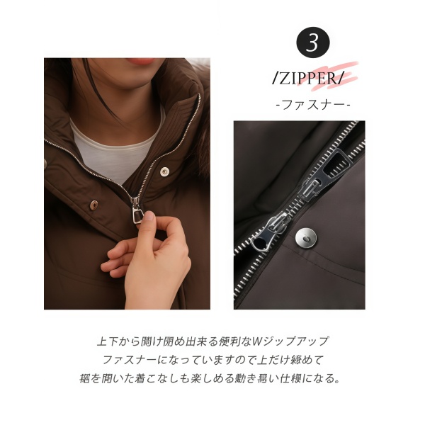 【 55%OFFクーポンを配布中！】 F-Daylight ロングダウンコート ダウンコート ダウンジャケット ロングダウン アウター 上着 ロングコート ファー レディース 70代 60代 50代 40代 ミセス 秋 冬 大きいサイズ 防寒 ロング丈 暖かい 黒 通勤 きれいめ 体型カバー 細見え_11