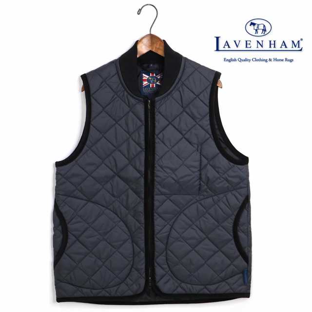 メンズ LAVENHAM ラベンハム ZIP BOMBER GILET MENS ジップボマージレ