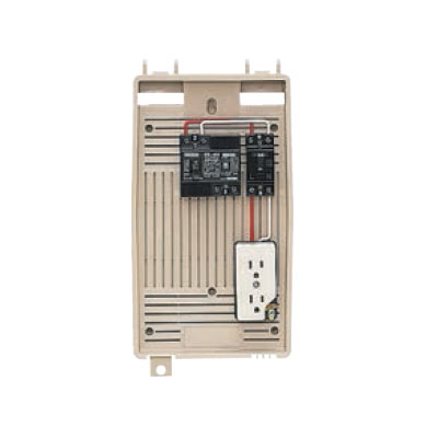 未来工業:屋外電力用仮設ボックス(漏電しゃ断器・分岐ブレーカ・コンセント内蔵) 型式:2L-1C 10,230円