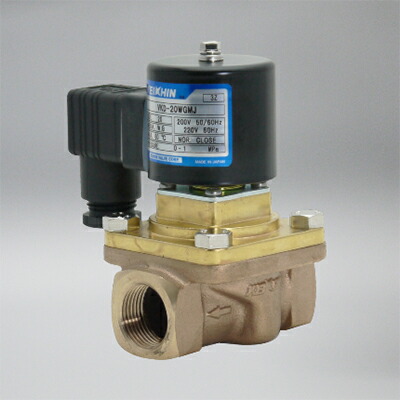 ケイヒン:VKDシリーズ 水・空気(ダイヤフラム式直動電磁弁・防滴・DIN端子箱付) 型式:VKD-20WGMJ(AC100V)