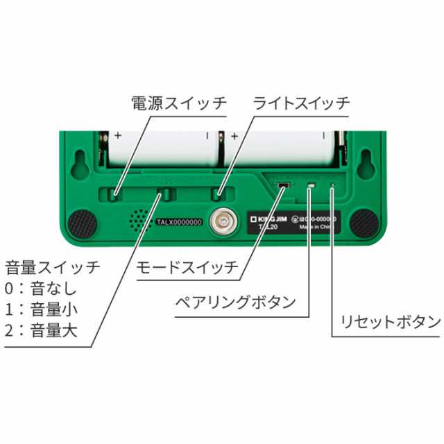 人感センサー ライト 扉につける お知らせライト ブザー TAL20 無線タイプ 衝突防止 危険防止の通販はau PAY マーケット  モノプロマート au PAY マーケット店 au PAY マーケット－通販サイト