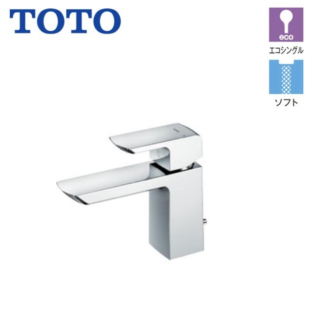 洗面所 水栓 TOTO TLG02302JA 台付 シングル 混合水栓 スパウト117mm GRシリーズ ワンプッシュ式 蛇口 eco