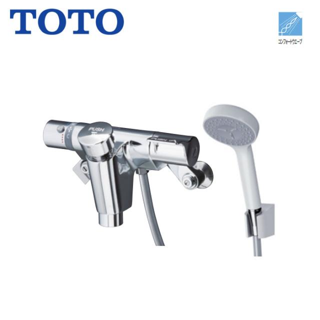 風呂場用 水栓 シャワー用 TOTO TMF49BY1 自閉式 壁付サーモスタット 組みあわせる水栓 コンフォートウエーブシャワー 白いこと