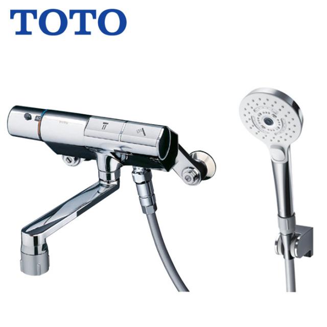 風呂場用 水栓 シャワー用 TOTO TMN40TY7 壁付サーモスタット 組みあわせる水栓 タッチスイッチタイプ スパウト170粍 コンフォートウエーブシャワー 3モードミスト めっき 水道の栓