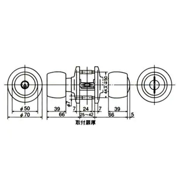 少し豊富な贈り物 SHOWA 取替え用 インテグラル錠 DAC-100 MIWA GOAL ALPHA の機種も一部対応 