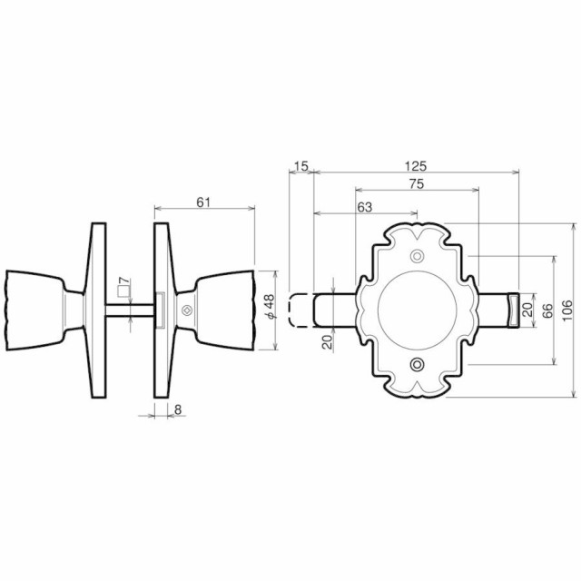 川口技研 宮殿1号ラッチ錠 塗装ブラウン 室内用 BS 65mmノブ用 対応扉厚28mm?45mmの通販はau PAY マーケット モノプロマート  au PAY マーケット店 au PAY マーケット－通販サイト