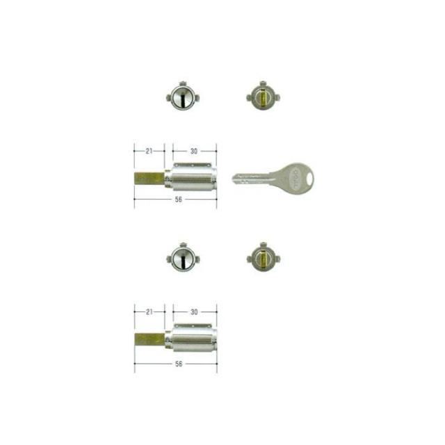 GOAL ゴール V18 シリンダー PXタイプ 2個同一セット テール刻印55 GCY-265 付属キー6本 PX PXG TDD