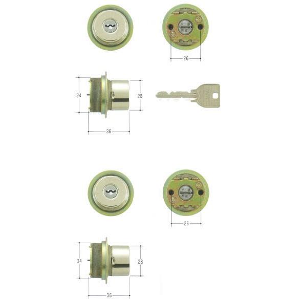 MIWA 美和ロック U9シリンダー LIXタイプ 2個同一セットMCY-401 TE0/LIXの通販は
