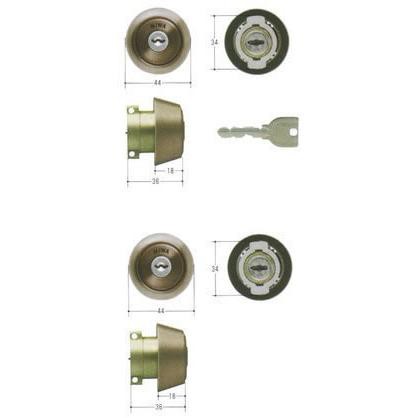 MIWA 美和ロック U9シリンダー LAタイプ 2個同一セットMCY-415 LA/LAMA/DA
