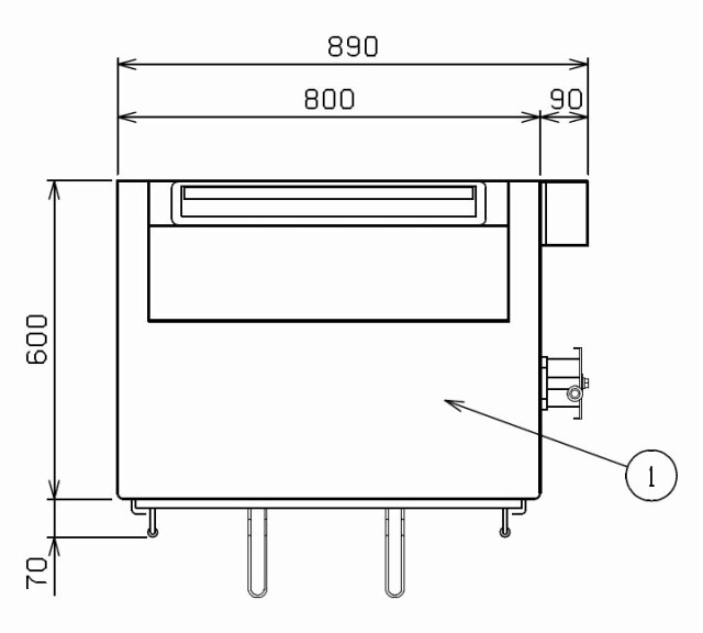 マルゼン 焼物器 電気 上火式焼物器 (カーボンランプヒーター)  MEK-086U - 7