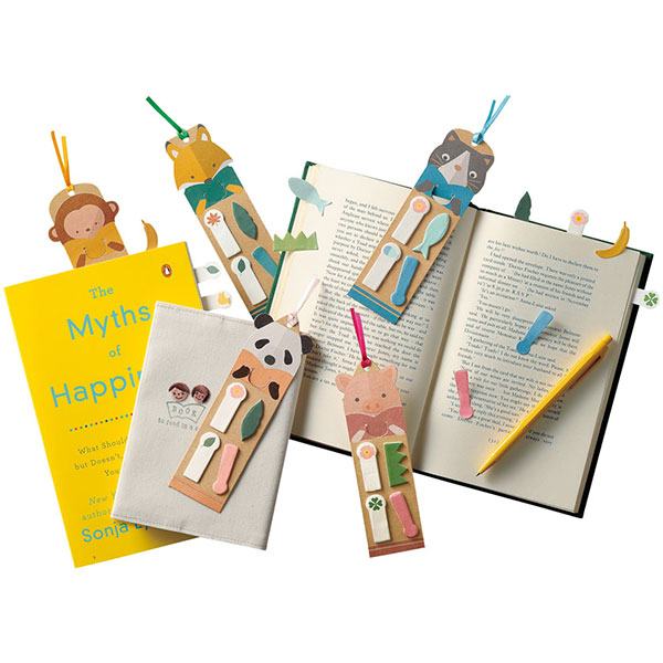 【1000個セット】送料無料！卸売り特設会場！ 付箋 しおり アニマル かわいい 景品 粗品 販促品 ノベルティ 小売り 送料込 ◇ ブックマークふせん 29696_1