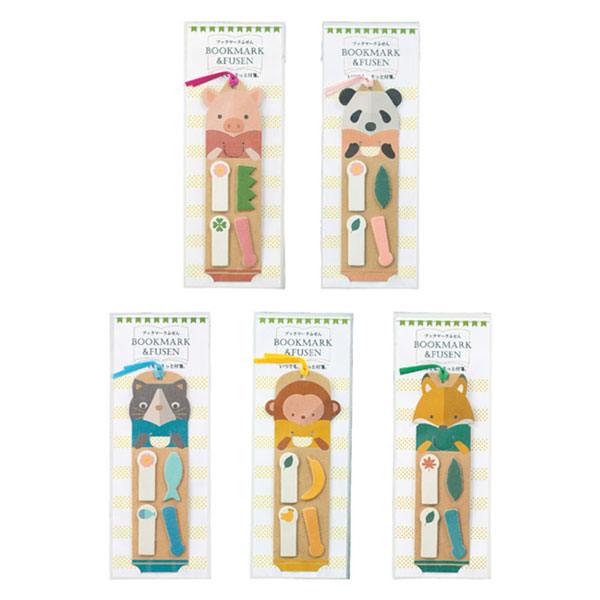 【1000個セット】送料無料！卸売り特設会場！ 付箋 しおり アニマル かわいい 景品 粗品 販促品 ノベルティ 小売り 送料込 ◇ ブックマークふせん 29696_2