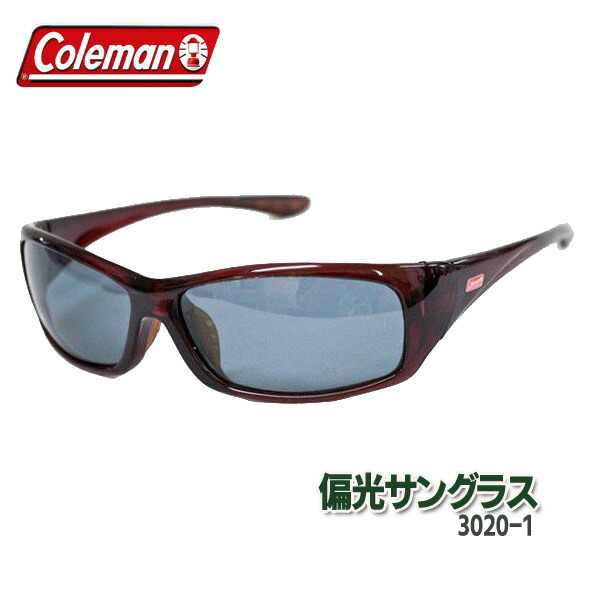 送料無料 !( 定形外 ) サングラス 偏光 メンズ レディース Coleman コールマン 偏光レンズ スポーツサングラス CO3020-1 正規品 反射光／紫外線ほぼ100％カット【 人気 ドライブ 釣り アウトドア 紫外線対策 UVカット 】 送料込 50T◇ CO3020-1 その他サングラス