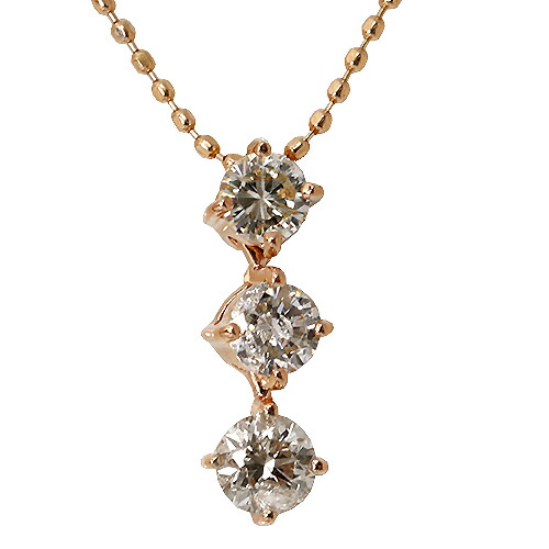 代引き不可/0.5ctティアラダイヤモンドペンダント/ネックレス/代引不可