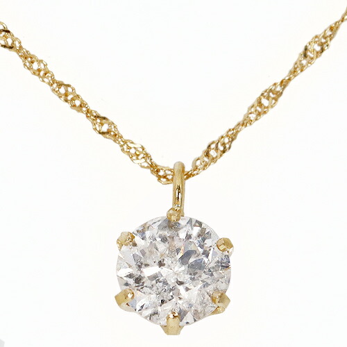ペンダント　ネックレス　ダイヤモンド　0.4ct　18金　ホワイトゴールド　ピンクゴールド　K18　WG　PG　一粒　1粒　ソリティア　6本爪　6爪　レディース　アクセサリー　ジュエリー　ギフト　oe1760　ダイヤ