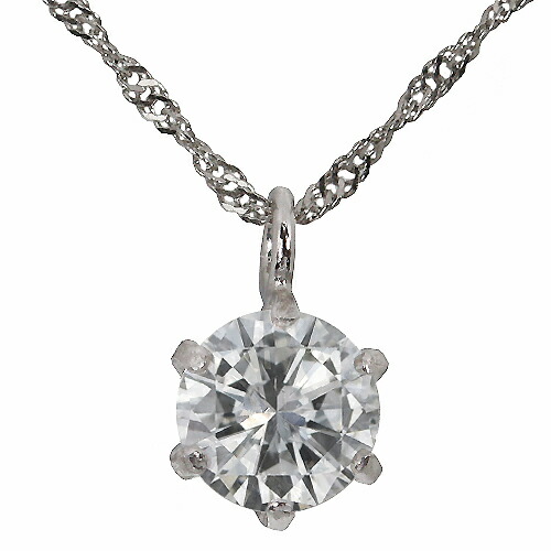 0.25ct ダイヤ 1粒 プラチナ ペンダント 天然ダイヤ 1石 6爪 Pt900 