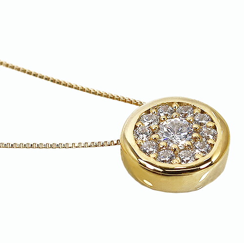 ペンダント　ネックレス　ダイヤモンド　0.3ct　10金　ホワイトゴールド　ピンクゴールド　K10　WG　PG　パヴェ　パべ　レディース　アクセサリー　ジュエリー　ギフト　68948ty　ダイヤ_1