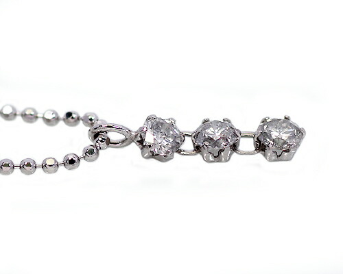 ペンダント　ネックレス　ダイヤモンド　0.3ct　プラチナ　Pt　台座　シルバー　チェーン　スリーストーン　3ストーン　3石　レディース　アクセサリー　ジュエリー　ギフト　155331　ダイヤ_1