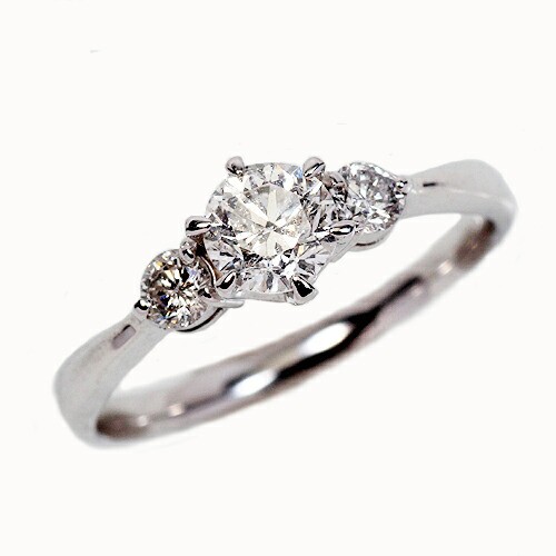 リング ダイヤモンド 0.7ct 18金 ホワイトゴールド K18 WG スリーストーン 3ストーン 3石 レディース アクセサリー ジュエリー ギフト 184973 ダイヤの通販は