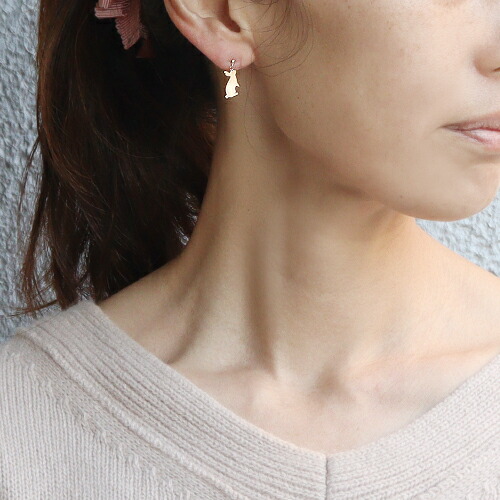 k10 ピアス うさぎモチーフ アクセサリー lp-118-p_05.jpg
