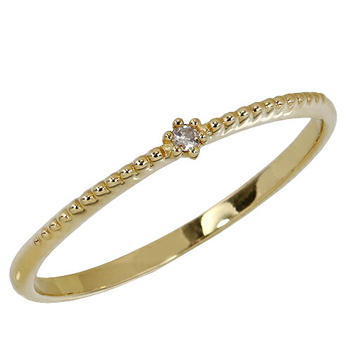 リング　ダイヤモンド　0.01ct　10金　ホワイトゴールド　ピンクゴールド　K10　WG　PG　華奢　レディース　アクセサリー　ジュエリー　ギフト　82676k　ダイヤ 10,725円