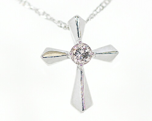ペンダント ネックレス ダイヤモンド ピンクダイヤモンド 0.05ct 18金