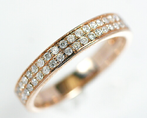 リング　ダイヤモンド　0.25ct　18金　ピンクゴールド　K18　PG　エタニティ　レディース　アクセサリー　ジュエリー　ギフト　144275　ダイヤ