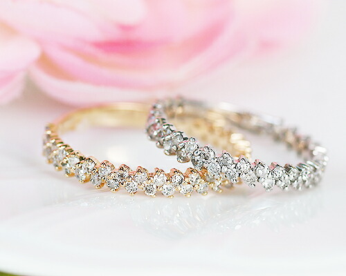 リング　ダイヤモンド　0.5ct　18金　ホワイトゴールド　ピンクゴールド　K18　WG　PG　エタニティ　レディース　アクセサリー　ジュエリー　ギフト　138468　ダイヤ