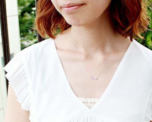 ペンダント　ネックレス　ダイヤモンド　0.14ct　10金　ホワイトゴールド　ピンクゴールド　K10　WG　PG　テンストーン　10ストーン　10石　レディース　アクセサリー　ジュエリー　ギフト　52368　ダイヤ_2