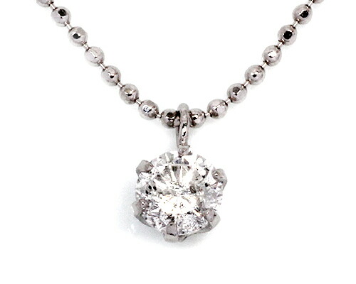 ペンダント　ネックレス　ダイヤモンド　0.3ct　プラチナ　Pt　台座　シルバー　チェーン　一粒　1粒　ソリティア　6本爪　6爪　レディース　アクセサリー　ジュエリー　ギフト　ダイヤ　230118_1