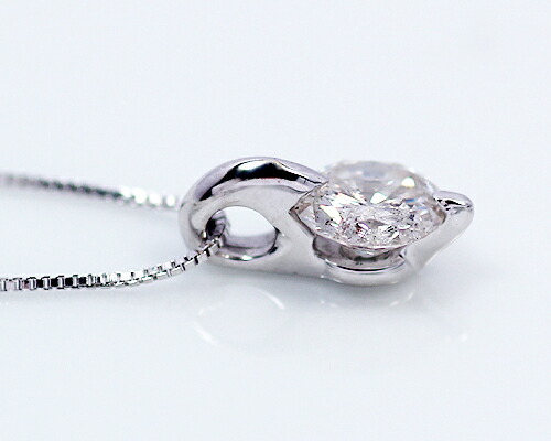 ペンダント　ネックレス　ダイヤモンド　0.3ct　18金　ホワイトゴールド　K18　WG　一粒　1粒　ソリティア　2本爪　2爪　レディース　アクセサリー　ジュエリー　ギフト　238825　ダイヤ_1