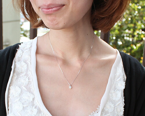 ペンダント　ネックレス　ダイヤモンド　0.3ct　18金　ホワイトゴールド　K18　WG　一粒　1粒　ソリティア　2本爪　2爪　レディース　アクセサリー　ジュエリー　ギフト　238825　ダイヤ_2