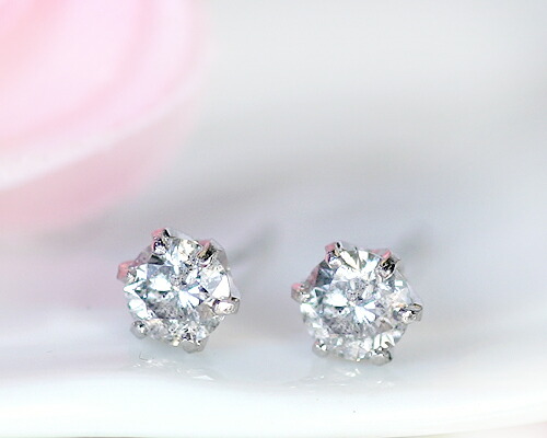 ピアス　ダイヤモンド　0.4ct　18金　ホワイトゴールド　K18　WG　一粒　1粒　ソリティア　6本爪　6爪　レディース　アクセサリー　ジュエリー　ギフト　ダイヤ　OE9092 46,530円