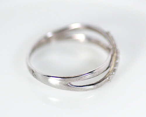 リング　ダイヤモンド　0.1ct　シルバー　SILVER　クロス　レディース　アクセサリー　ジュエリー　ギフト　166314　ダイヤ_1