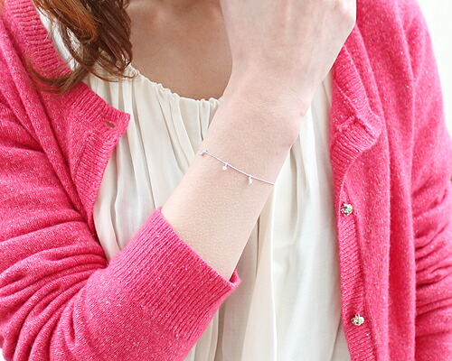 ブレスレット　ダイヤモンド　0.15ct　10金　ホワイトゴールド　ピンクゴールド　K10　WG　PG　チャーム　レディース　アクセサリー　ジュエリー　ギフト　286382　ダイヤ_2