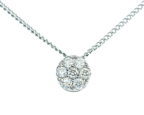 ペンダント　ネックレス　ダイヤモンド　0.2ct　シルバー　SILVER　セブンストーン　7ストーン　7石　レディース　アクセサリー　ジュエリー　ギフト　177033　ダイヤ