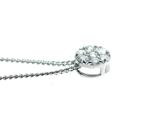 ペンダント　ネックレス　ダイヤモンド　0.2ct　シルバー　SILVER　セブンストーン　7ストーン　7石　レディース　アクセサリー　ジュエリー　ギフト　177033　ダイヤ_1