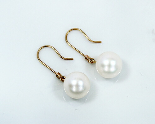 ピアス　あこや　本真珠　パール　7mm　18金　K18　アメリカン　フック　レディース　アクセサリー　ジュエリー　ギフト　oe6308_1