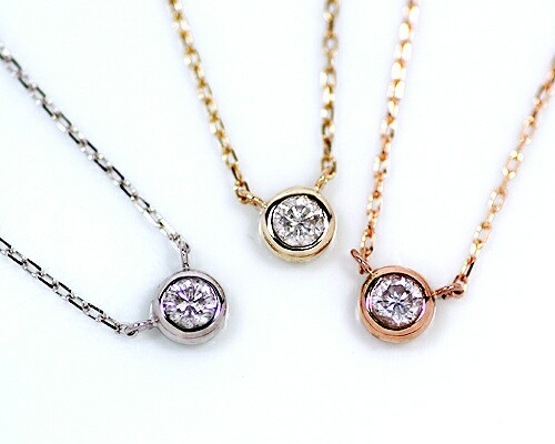 ペンダント ネックレス ダイヤモンド 0.1ct 10金 ホワイト ペンダント ネックレス ダイヤモンド 0.1ct 10金 ホワイト